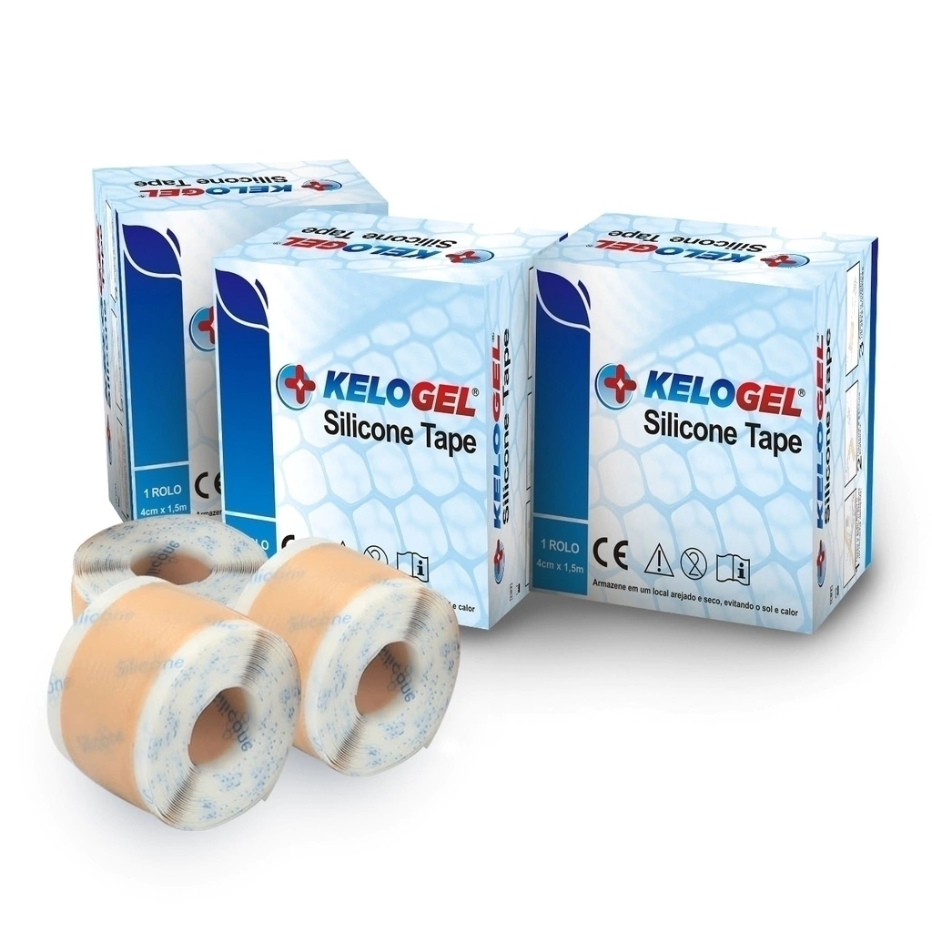 Fita de silicone Tape curativa Kelogel 4cmx1,5 metros