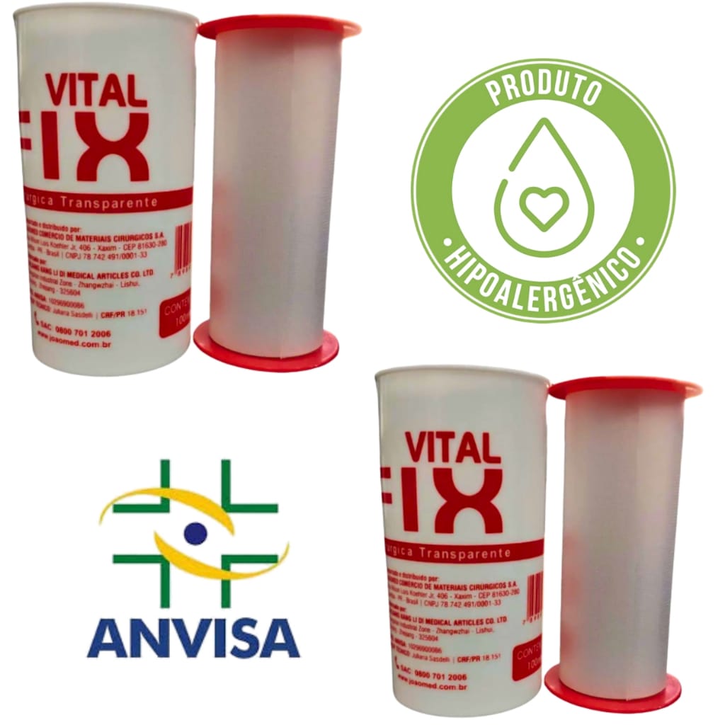 Fita Cirúrgica Transparente Transpore Vital Fix 100mm