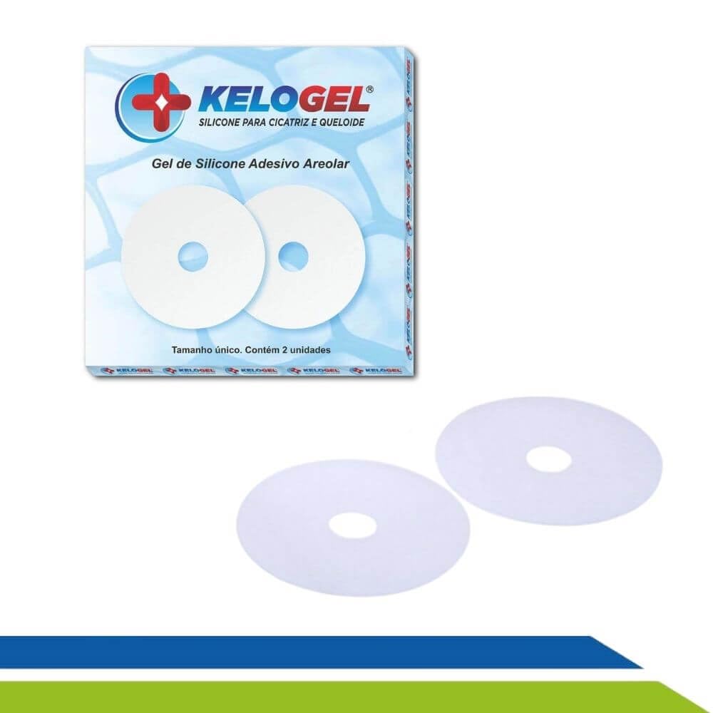 Placa Em Gel Adesivo Areolar 7.6x7.6cm 2un Kelogel