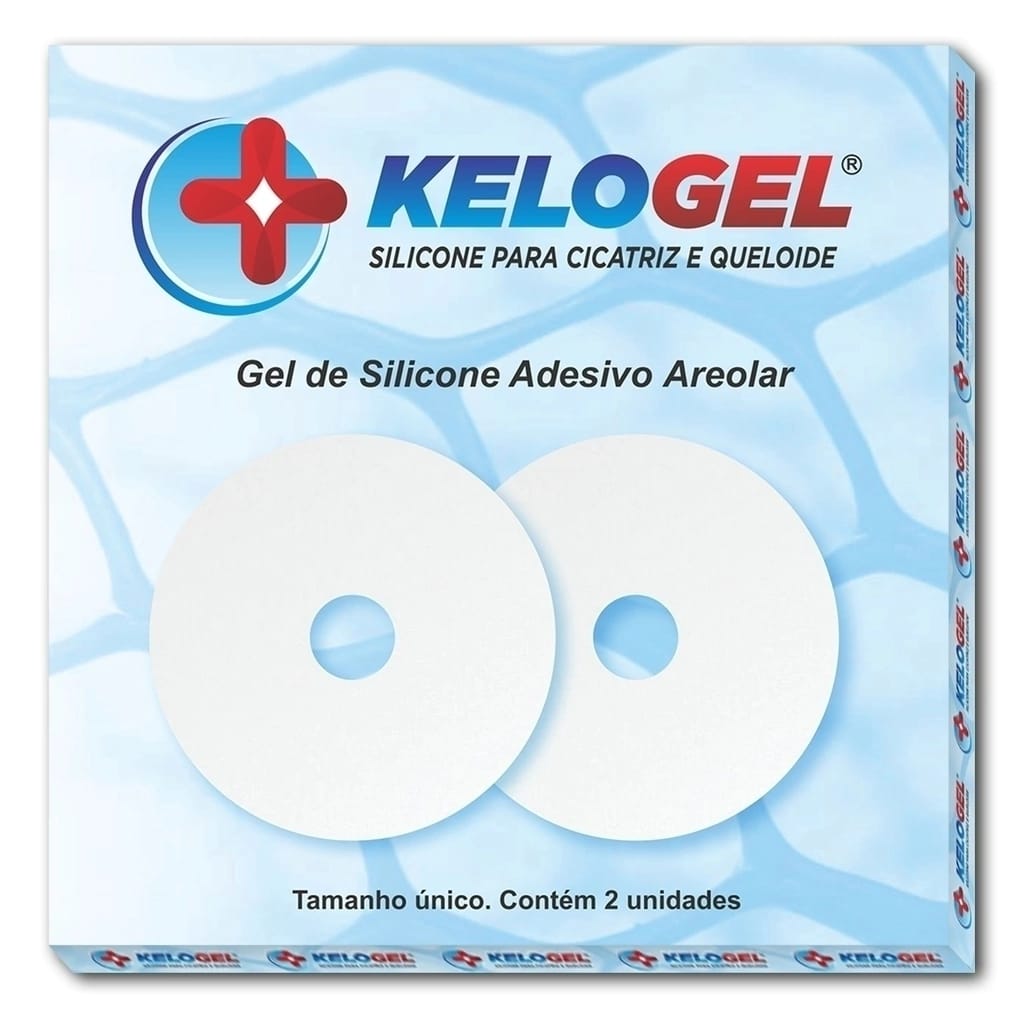 Placa Em Gel Adesivo Areolar 7.6x7.6cm 2un Kelogel