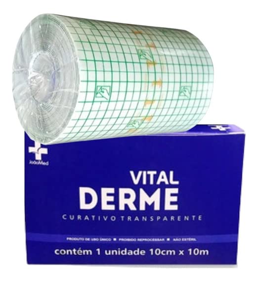 Curativo Filme Transparente Vital Derme para Tatuagem 5cm x 10m