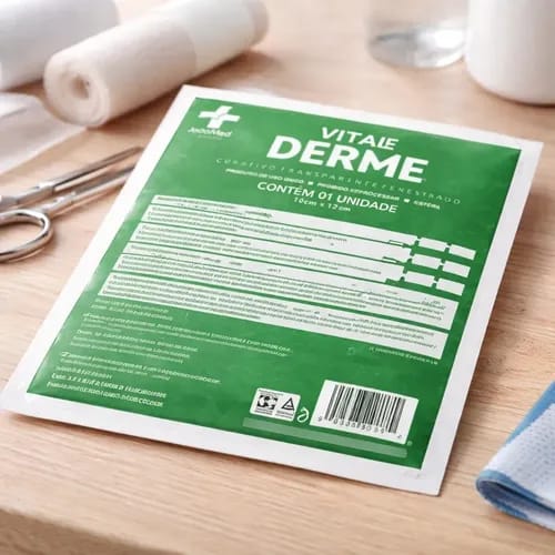 20un Curativo Fenestrado Transparente Vital Derme 10x12cm