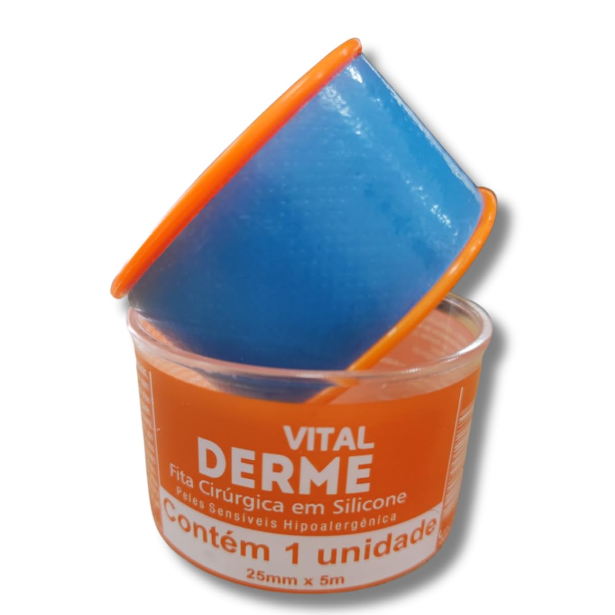 Fita De Silicone Cirúrgica 2,5cm X 5 Mts Indolor Vitalderme