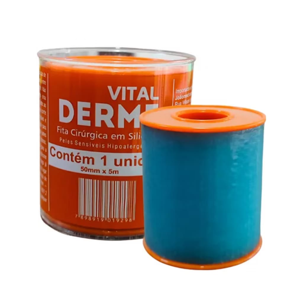 Fita De Silicone Cirúrgica Adesiva 5cm X 5m Vitalderme