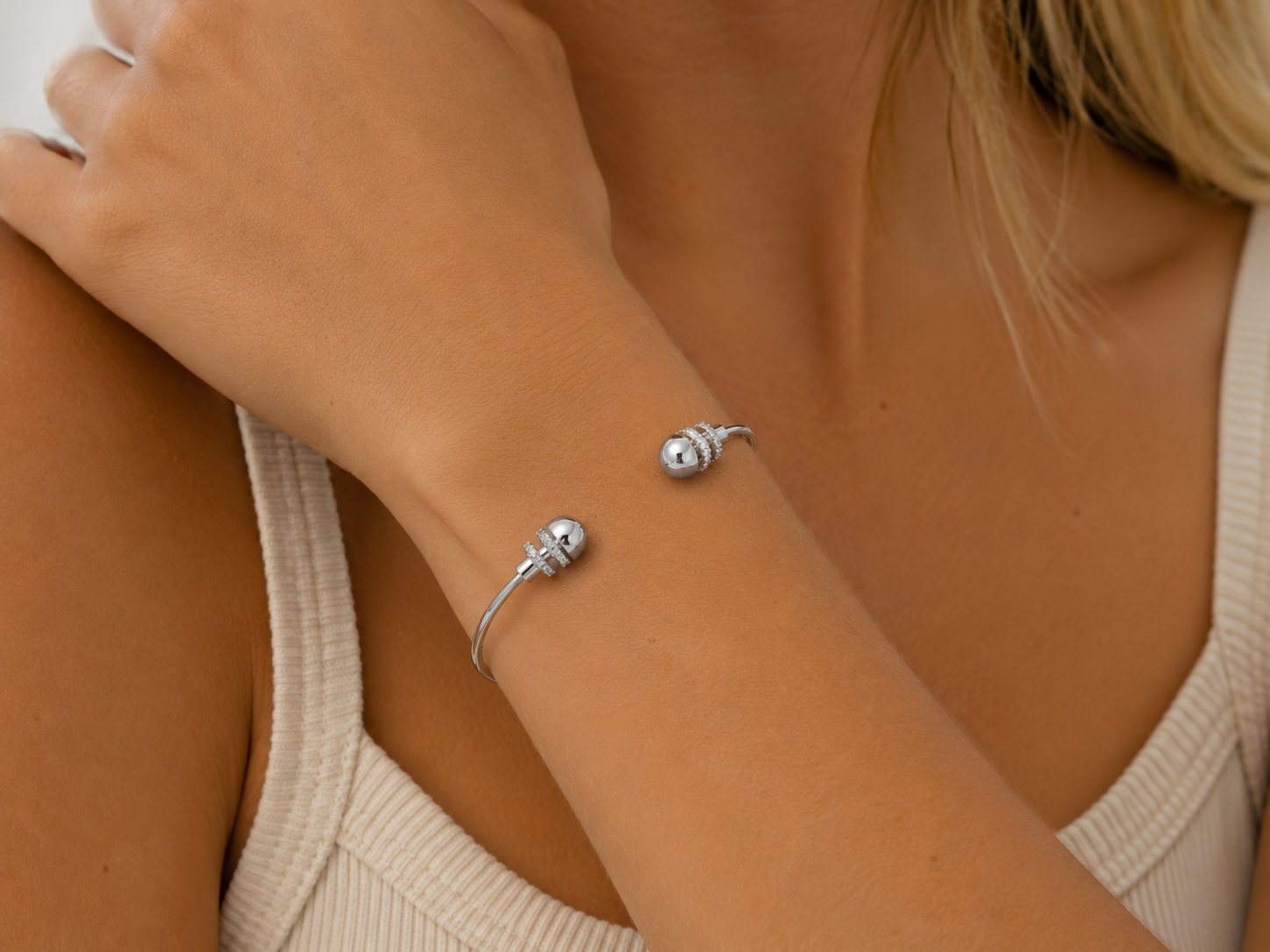 Bracelete Peixe em Ródio Lumend Semijoias