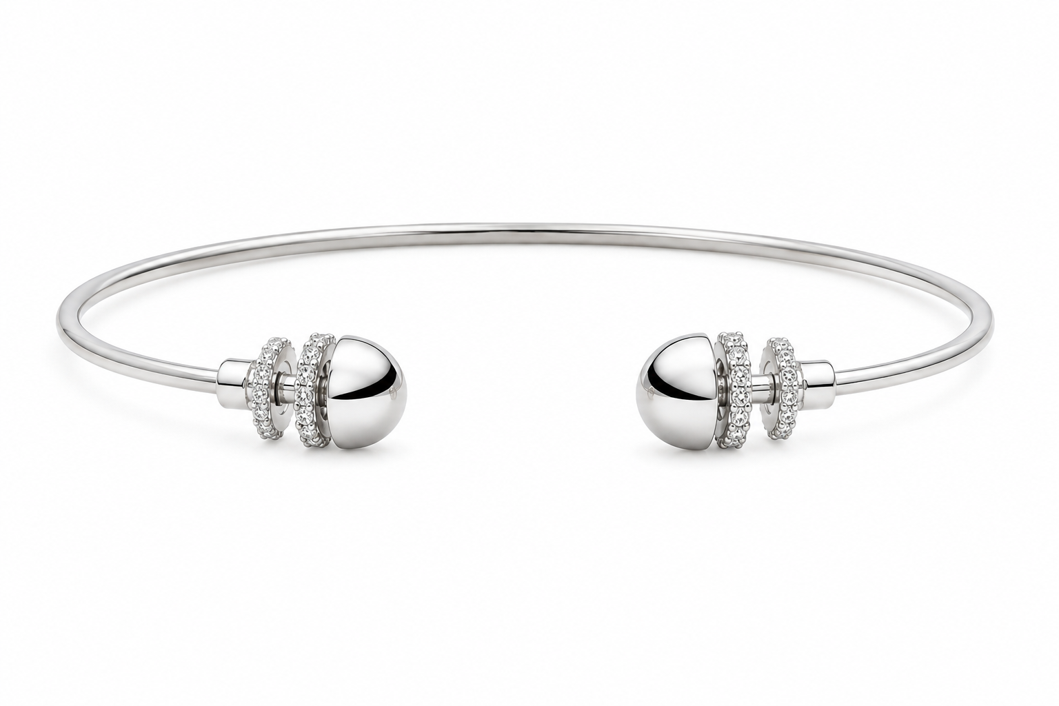Bracelete Peixe em Ródio Lumend Semijoias