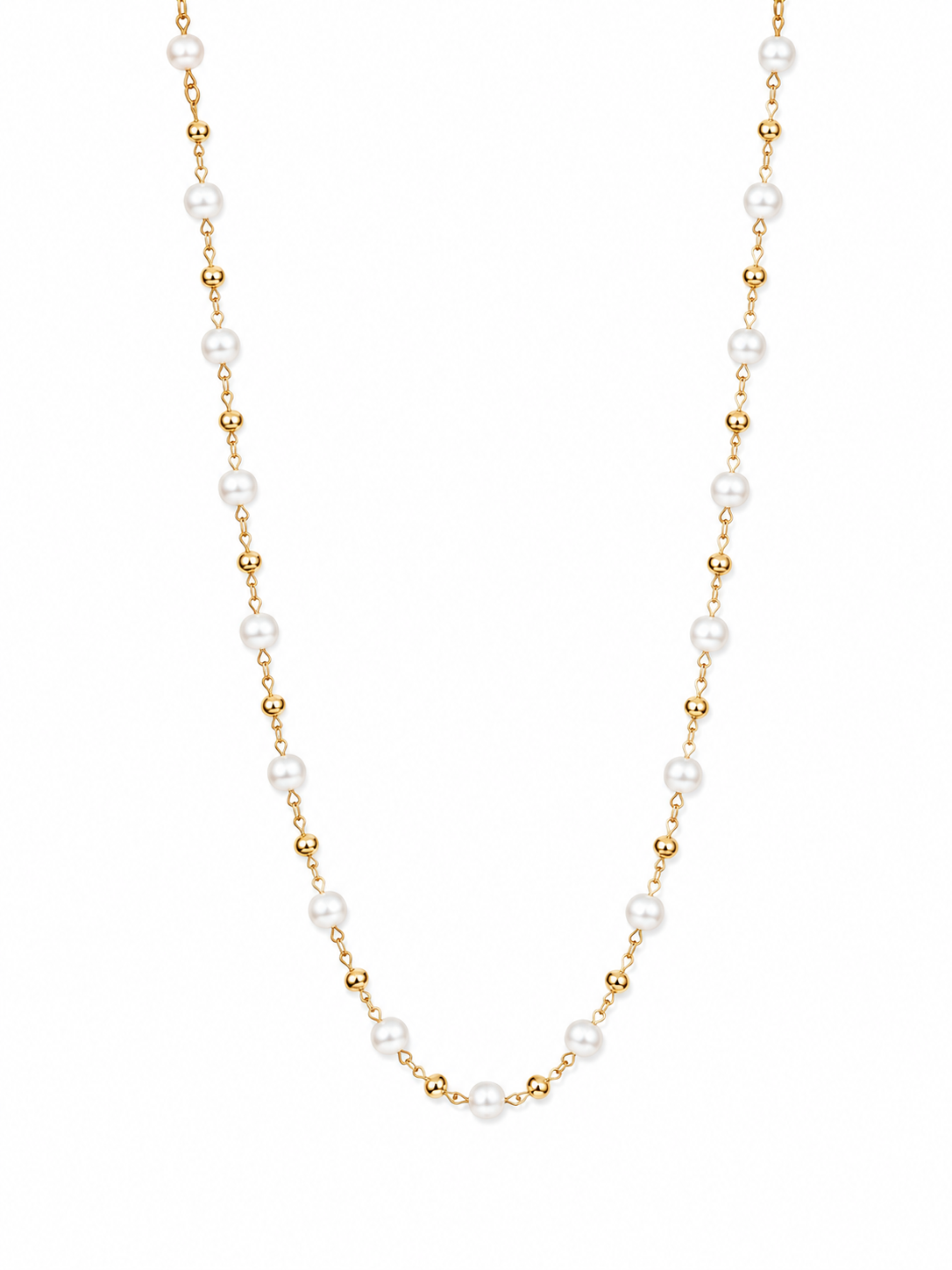 Chocker com Pérolas Folheada a Ouro