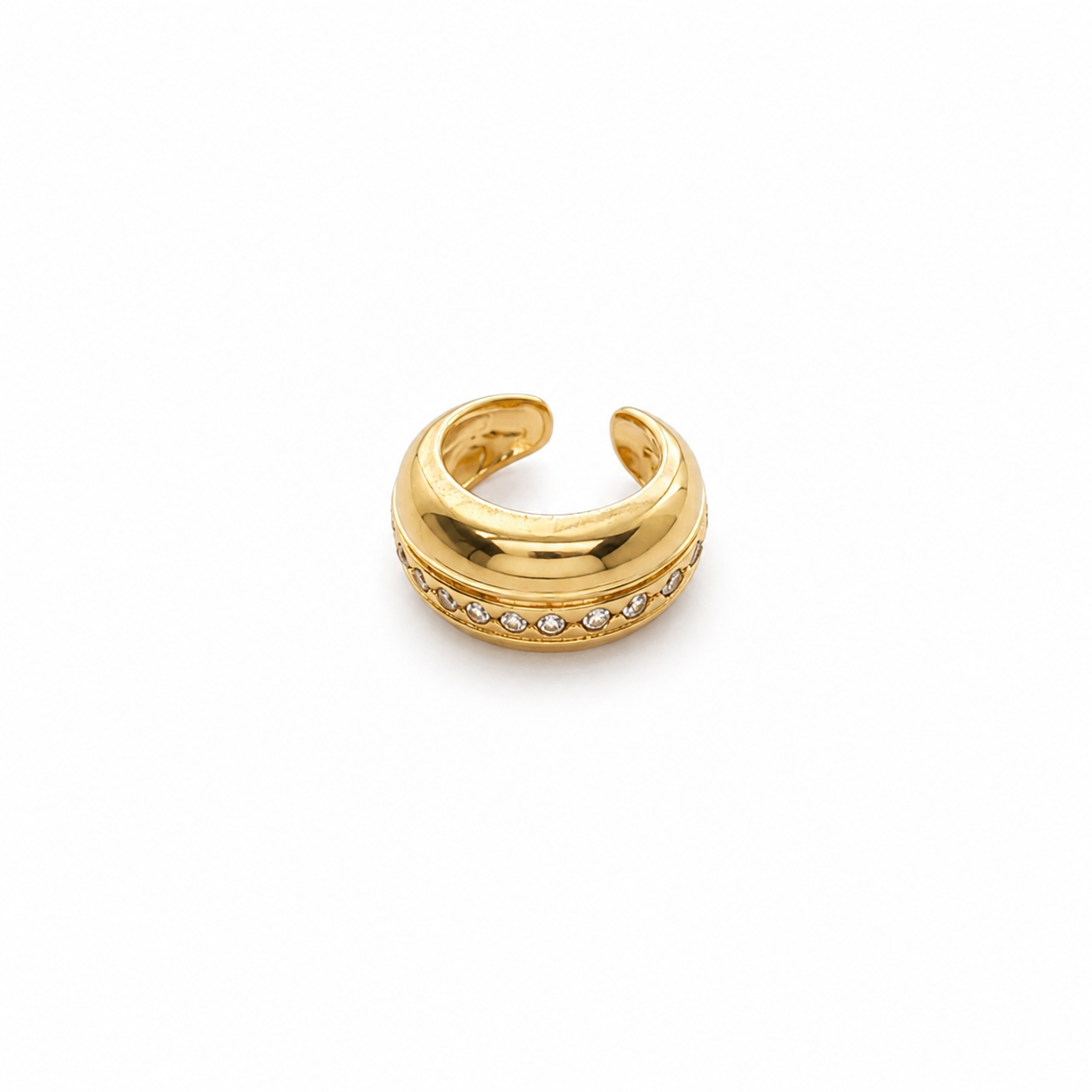 Piercing fake folheado a ouro