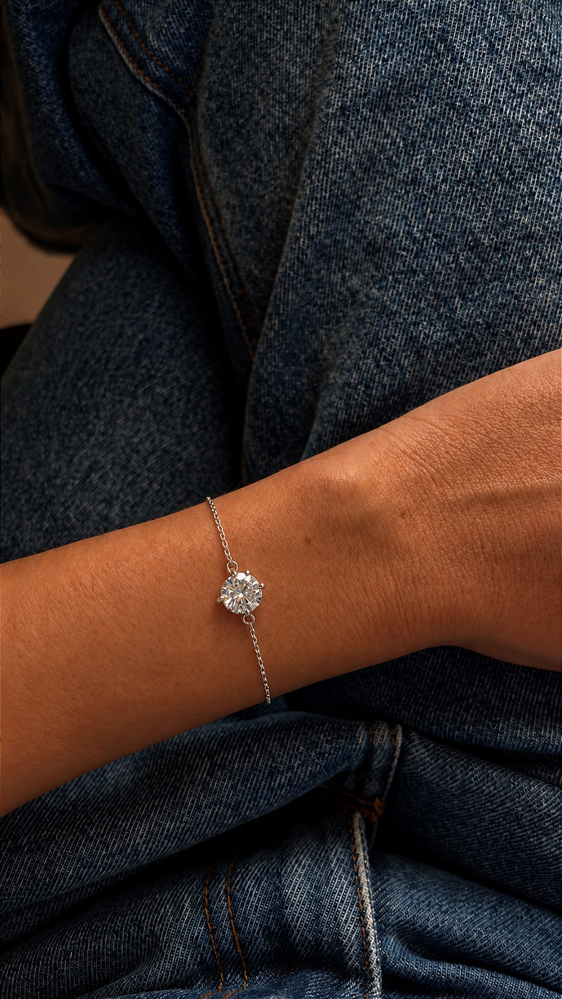 Pulseira Ponto de Luz Delicada Lumend