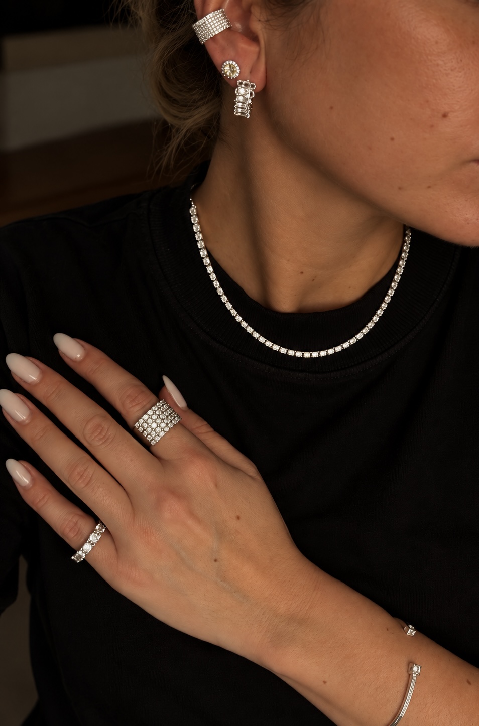 Chocker Riviera Folheada a Prata