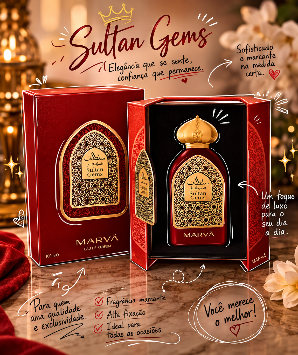 Perfume árabe Sultan Gems