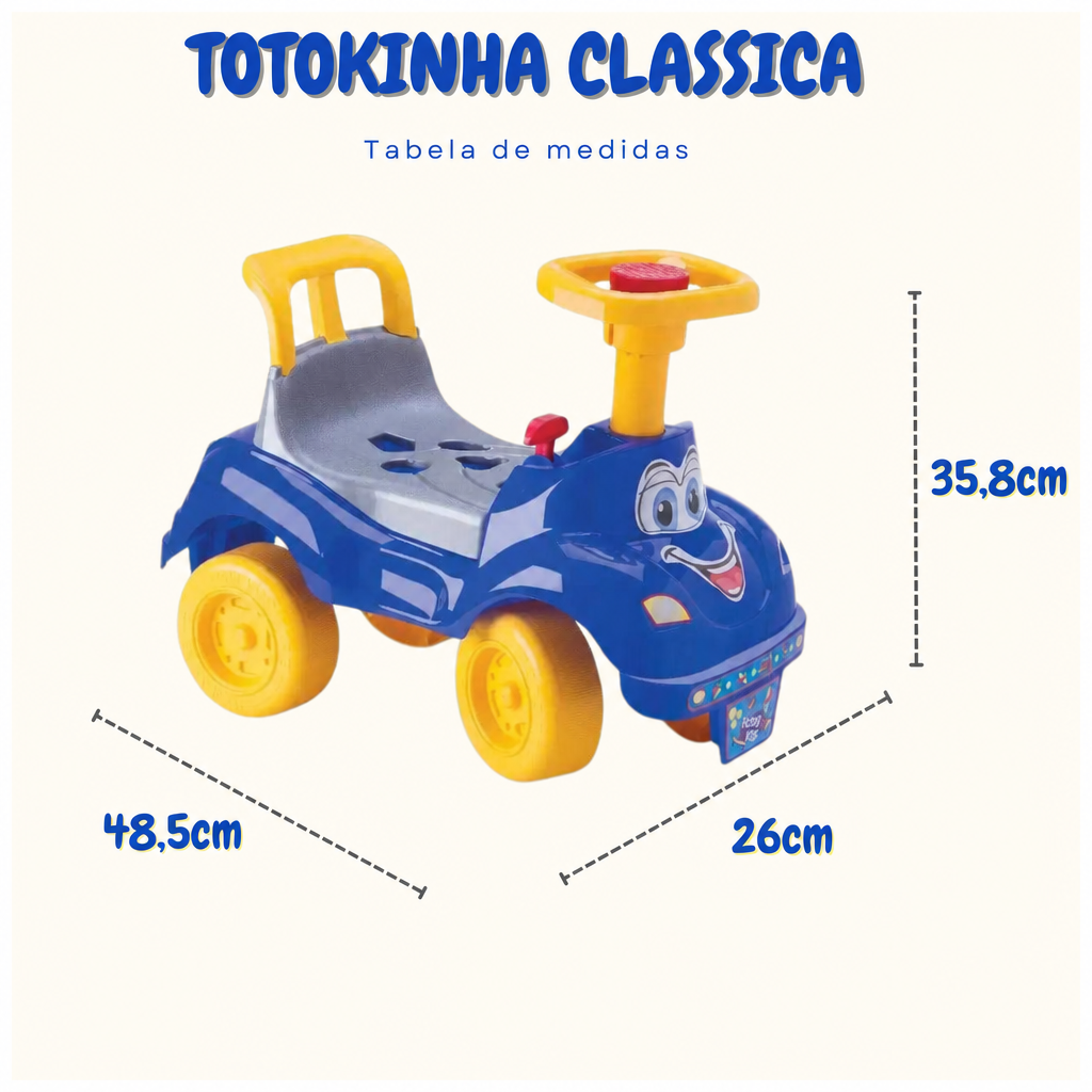TOTOKINHA CLASSICA AZUL CAIXA INDIVIDUAL