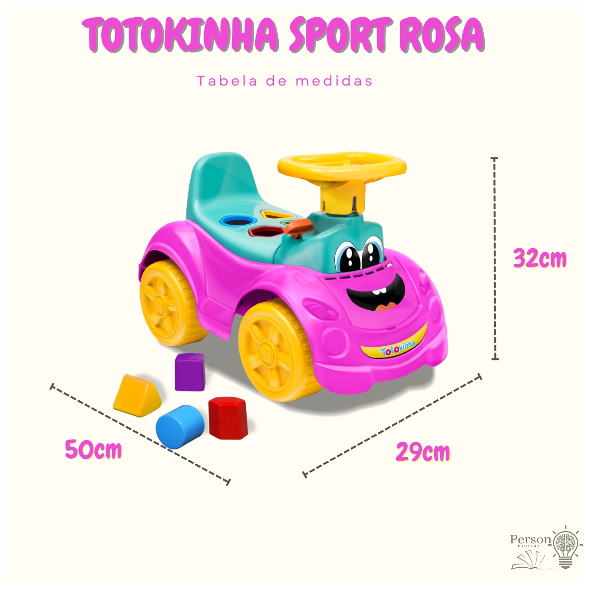 Totokinha Sport Quadriciclo Carrinho Passeio Infantil Menina