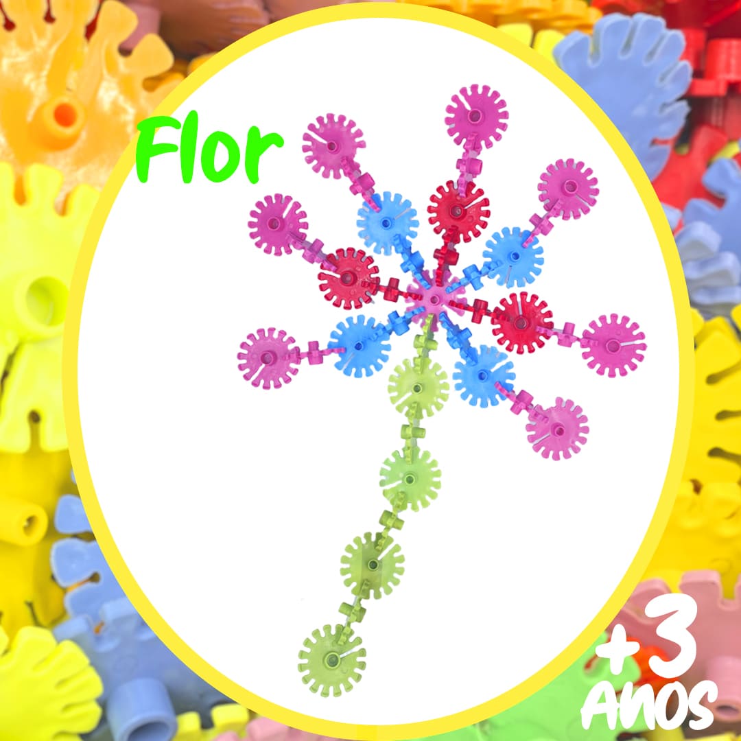 Brinquedo Blocos de Montar - DISCO SACO 300 PECAS