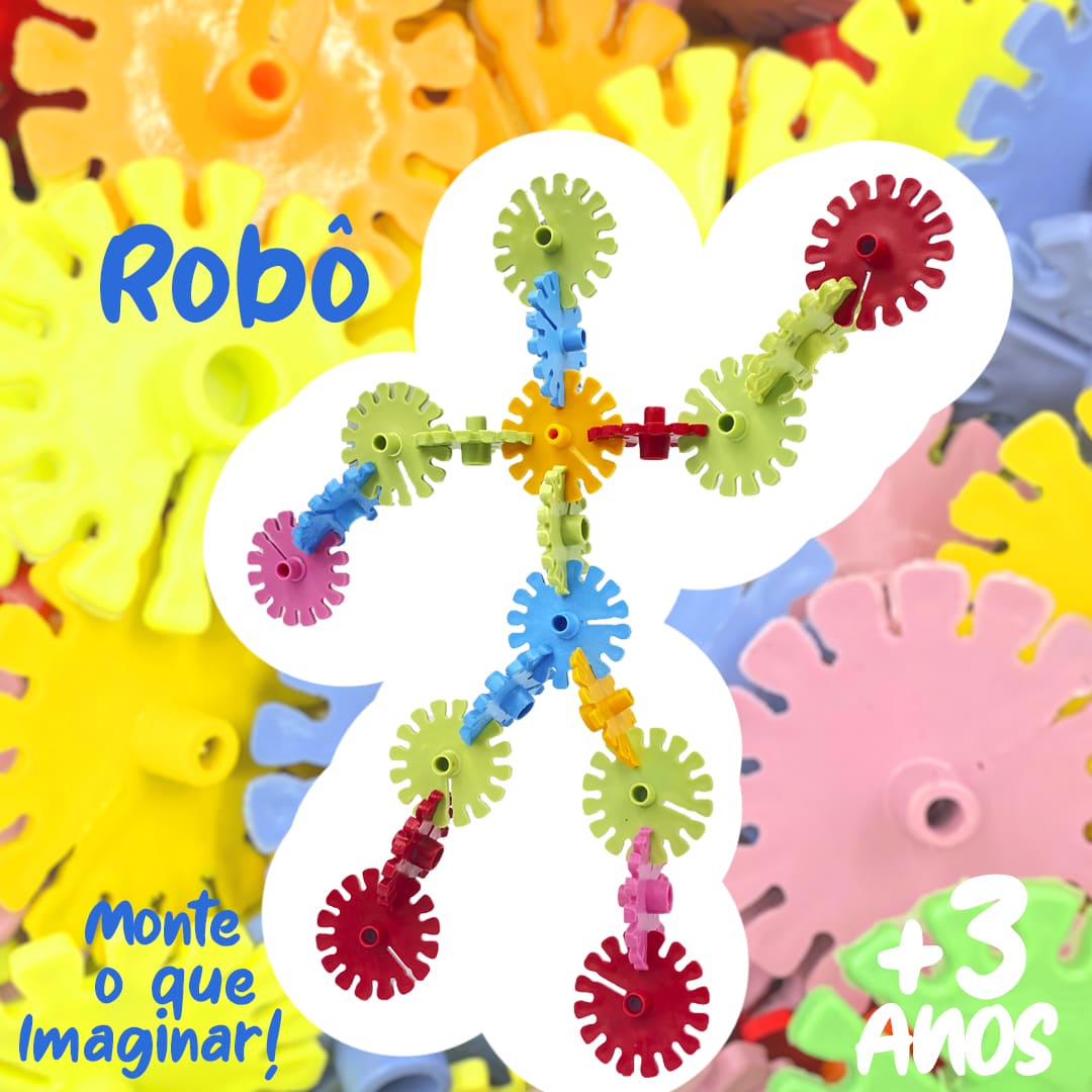 Brinquedo Blocos de Montar - DISCO SACO 300 PECAS