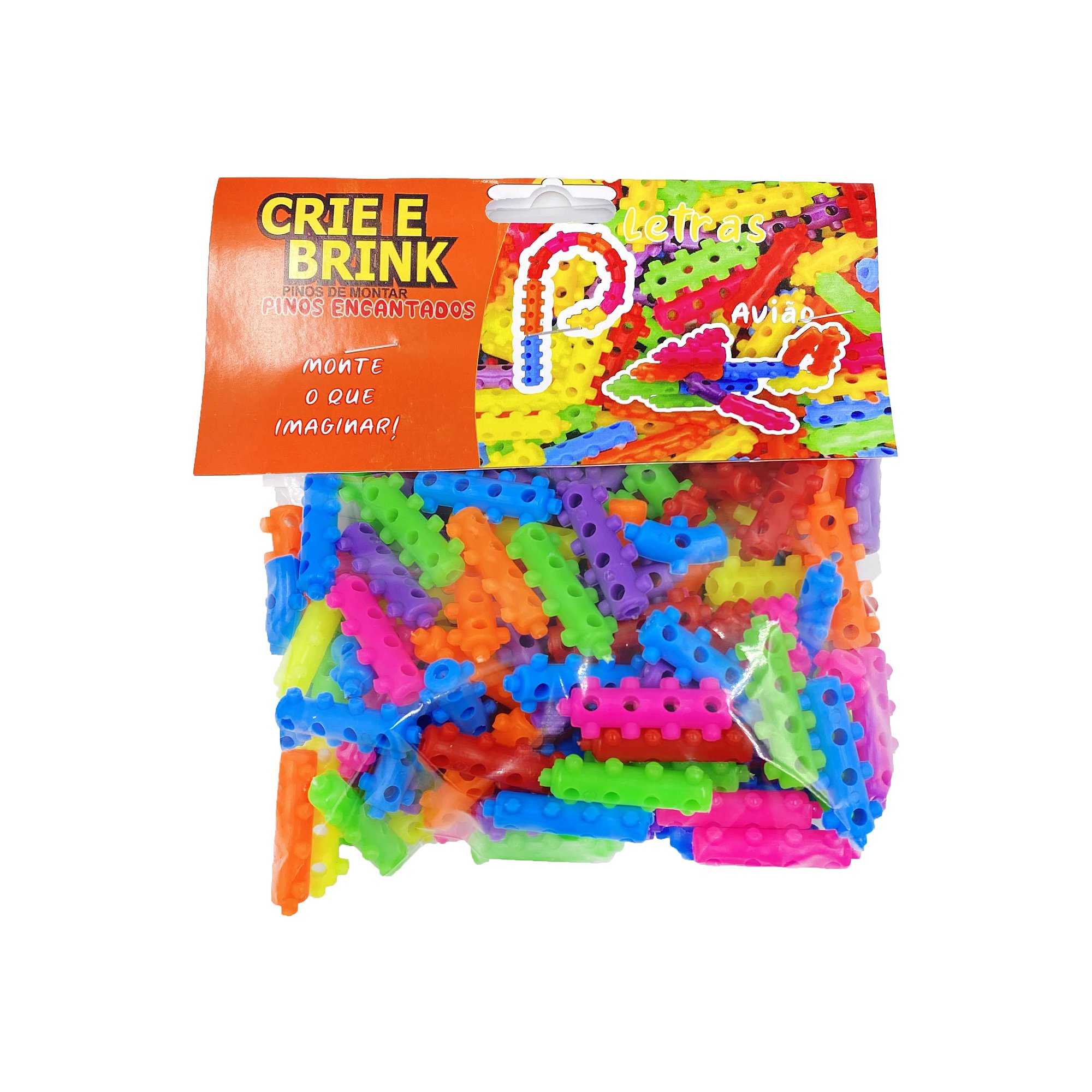 Brinquedo Blocos de Montar PINOS ENCANTADOS - Solapa 100 PÇ