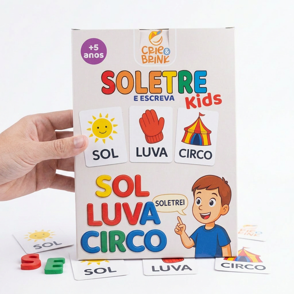 Brinquedo Didático Soletre e Escreva Infantil Criança Bebe