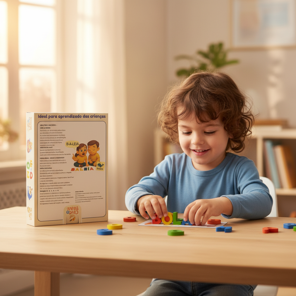 Brinquedo Didático Soletre e Escreva Infantil Criança Bebe