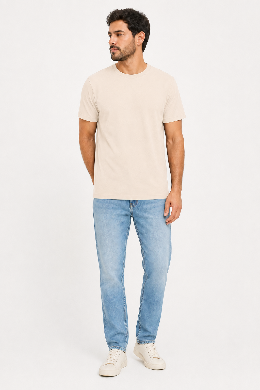 Camiseta Masculina Básica 100% Algodão Peruano Manga Curta