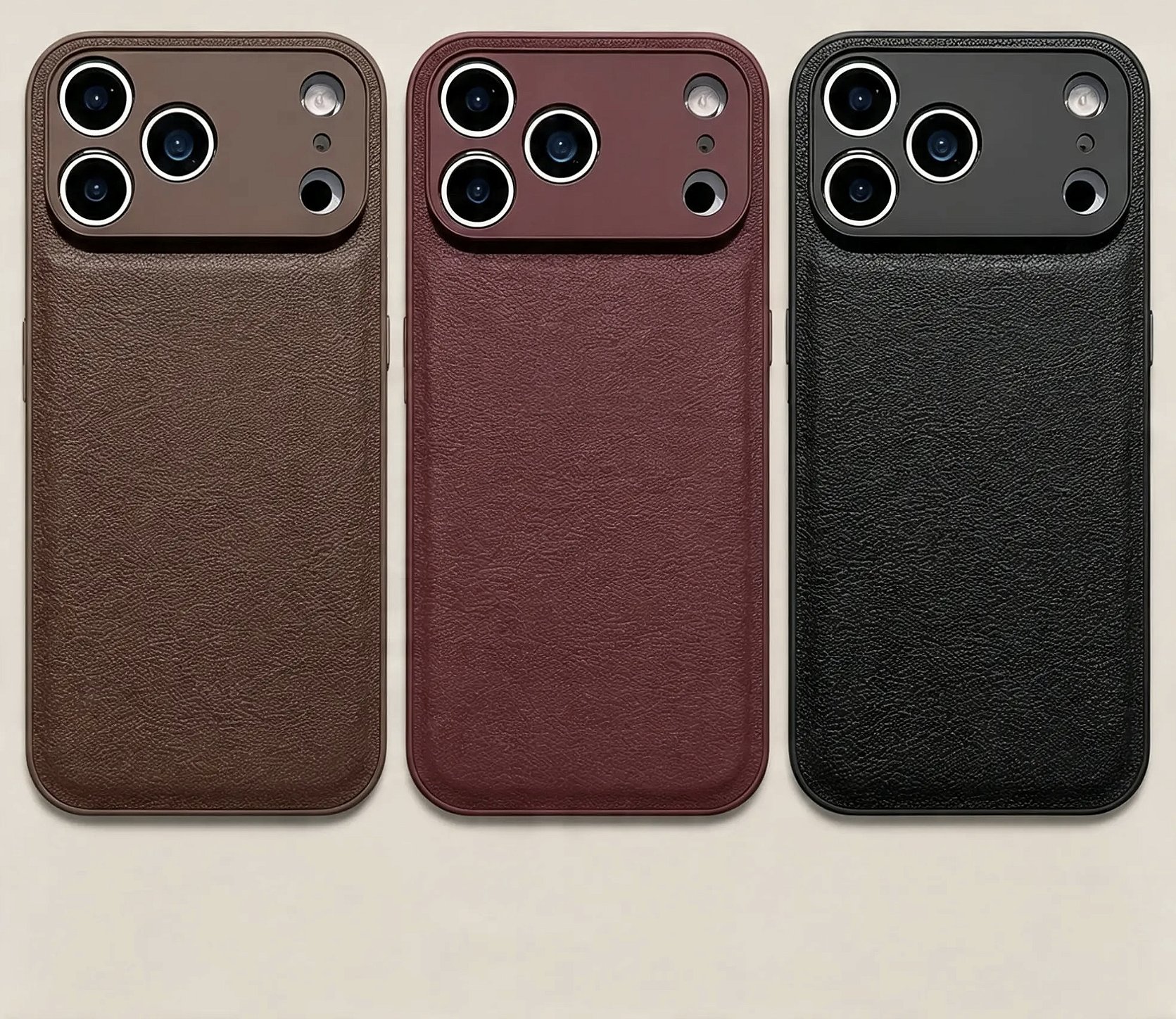 Capa iPhone 17 Pro Max Couro Marrom JB Signature