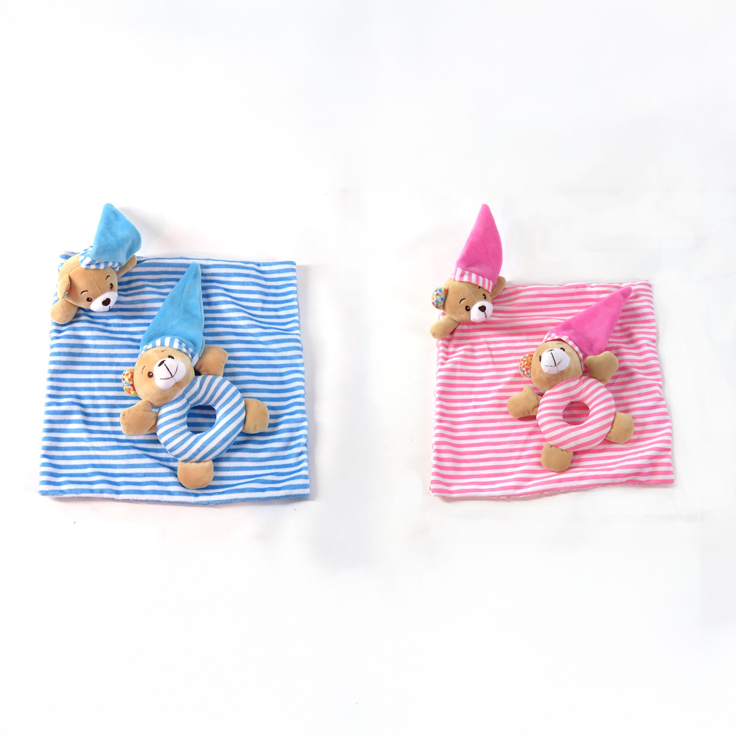 Naninha Pelúcia Para Bebê Com Chocalho Urso Love
