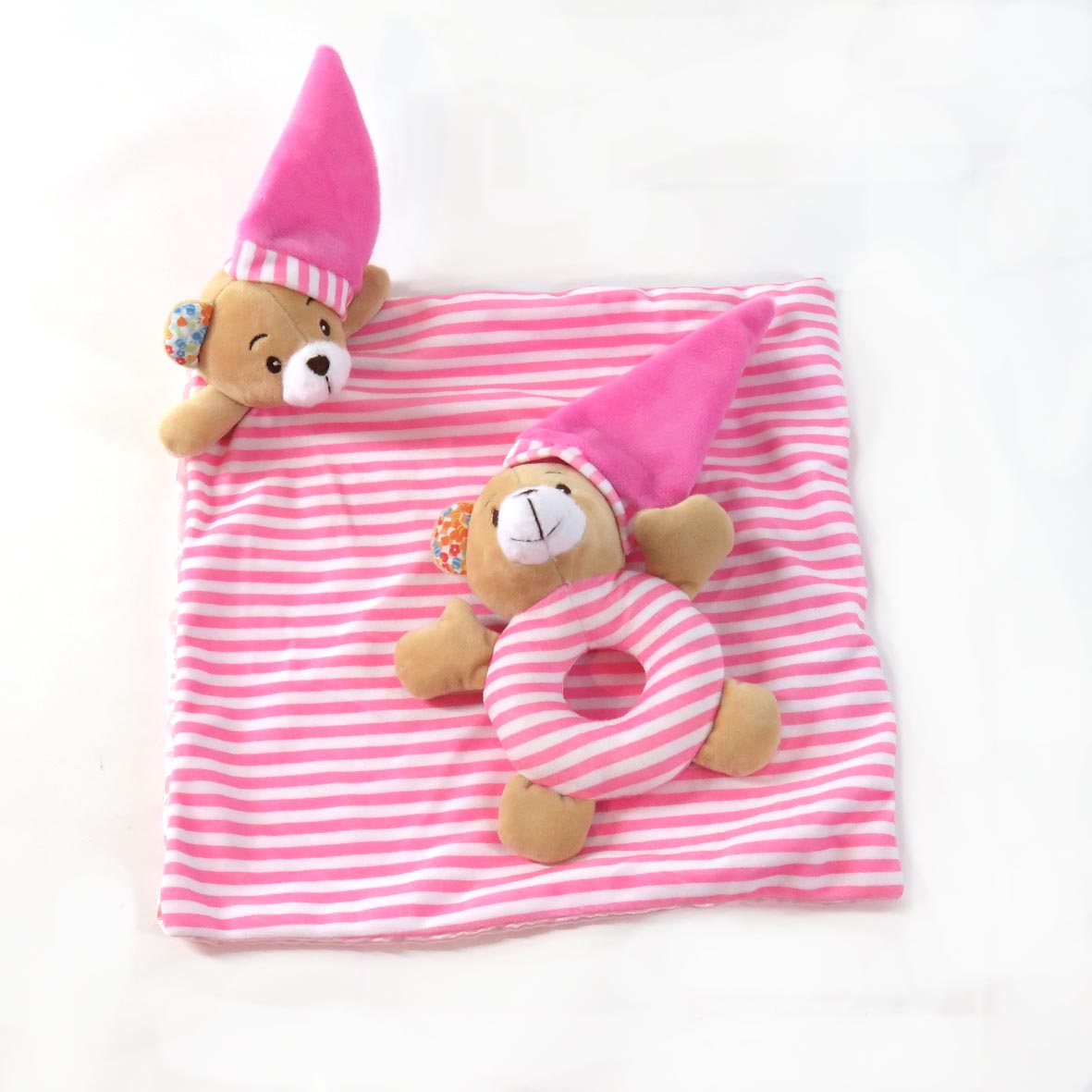 Naninha Pelúcia Para Bebê Com Chocalho Urso Love