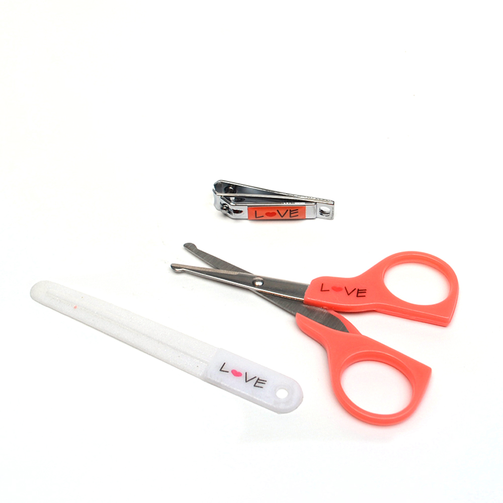 Kit Baby Tesoura, Cortador Unha, Pente, Aspirador Nasal Love