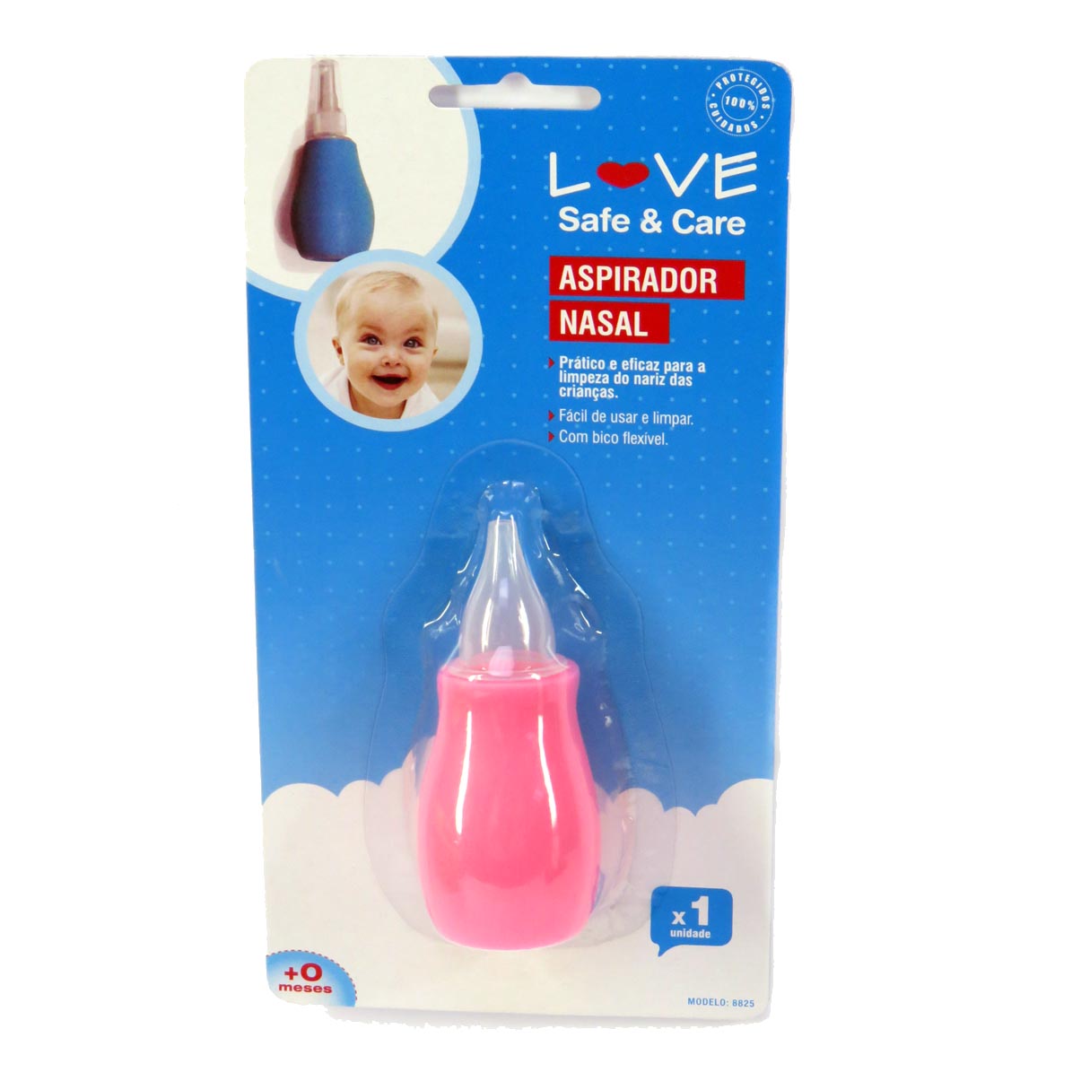 Kit Baby Tesoura, Cortador Unha, Pente, Aspirador Nasal Love