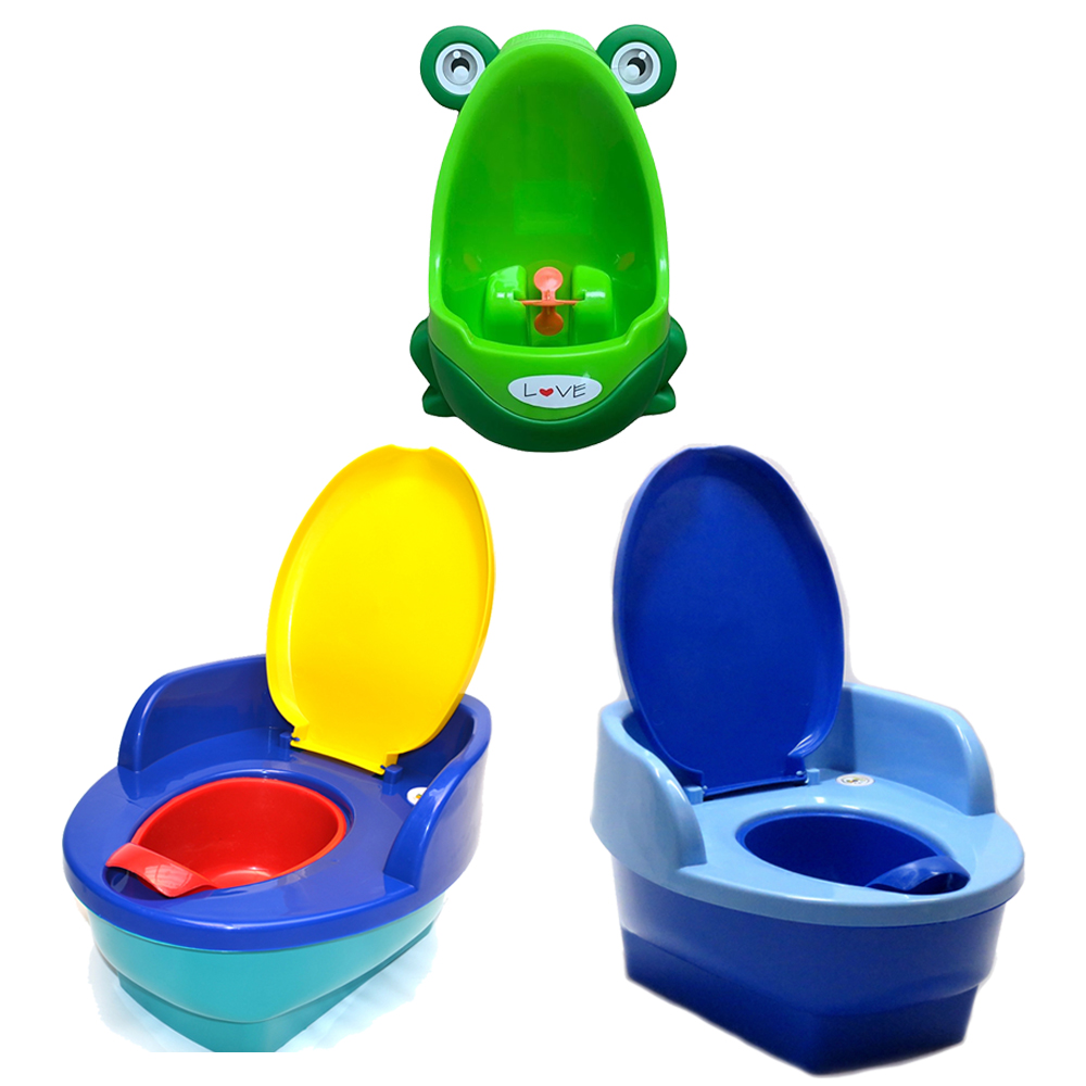 Kit Penico Troninho Musical + Mictório Infantil Verde Love