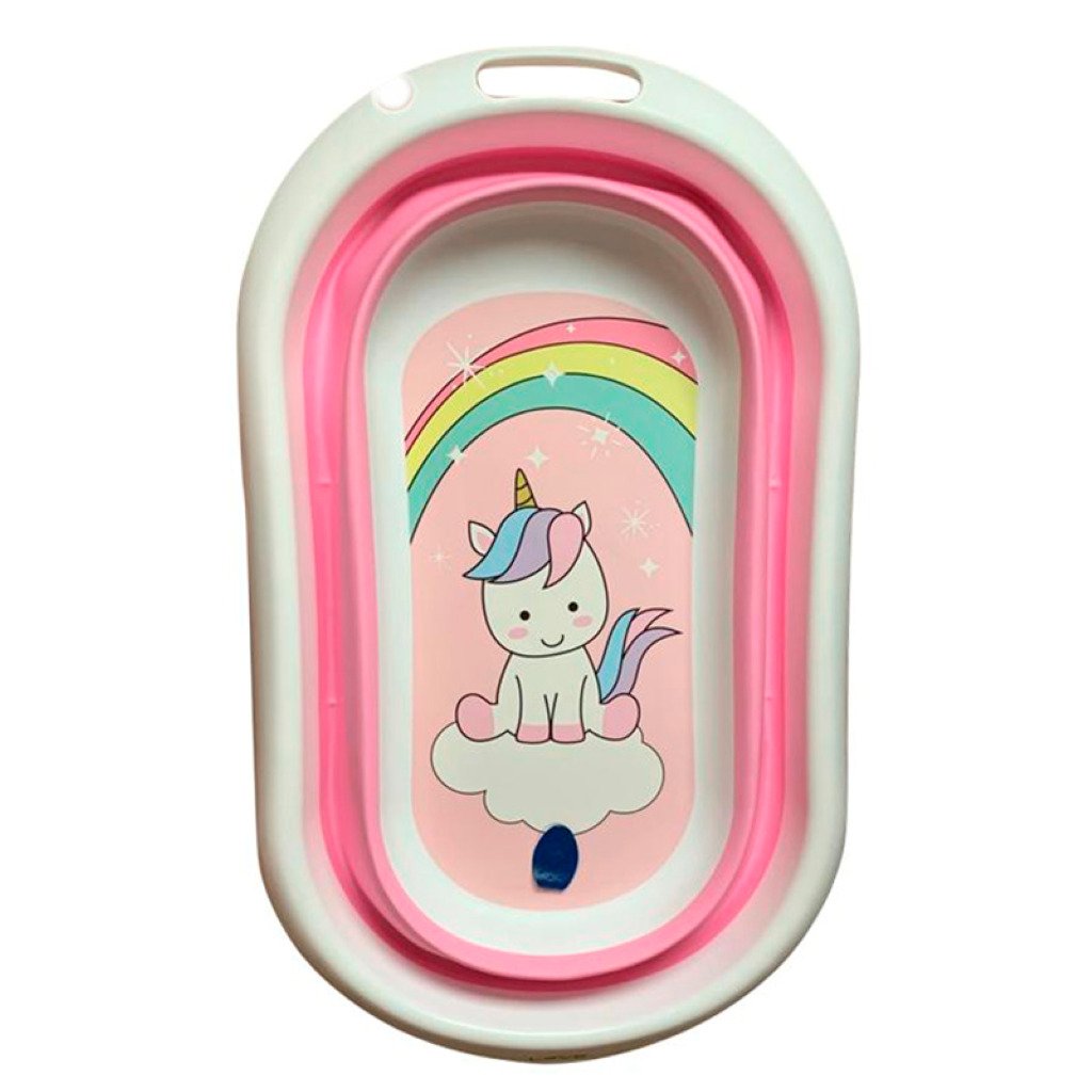 Banheira De Bebe Retrátil Dobrável Silicone Love