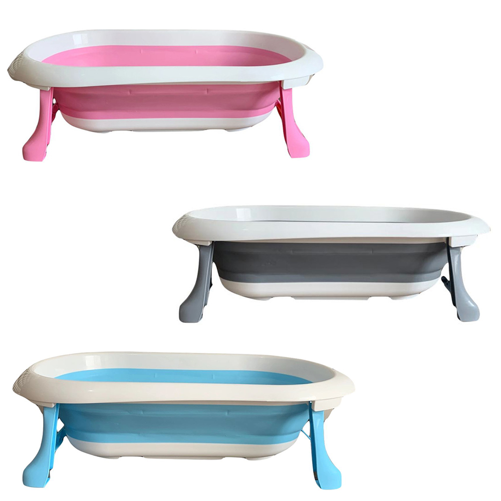 Banheira De Bebe Retrátil Dobrável Silicone Love