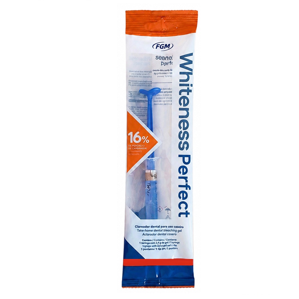 6 Clareador Whiteness Perfect 16% + 1 Par de Moldeira