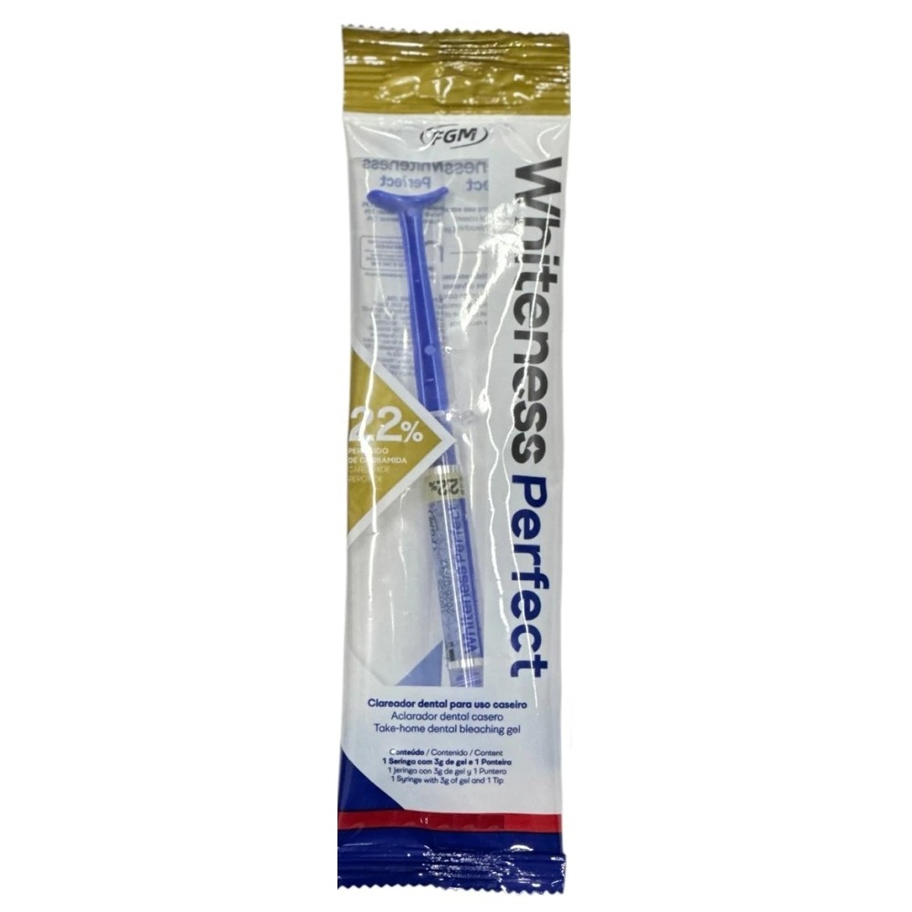 6 Clareador Whiteness Perfect 22% + 1 Par de Moldeira