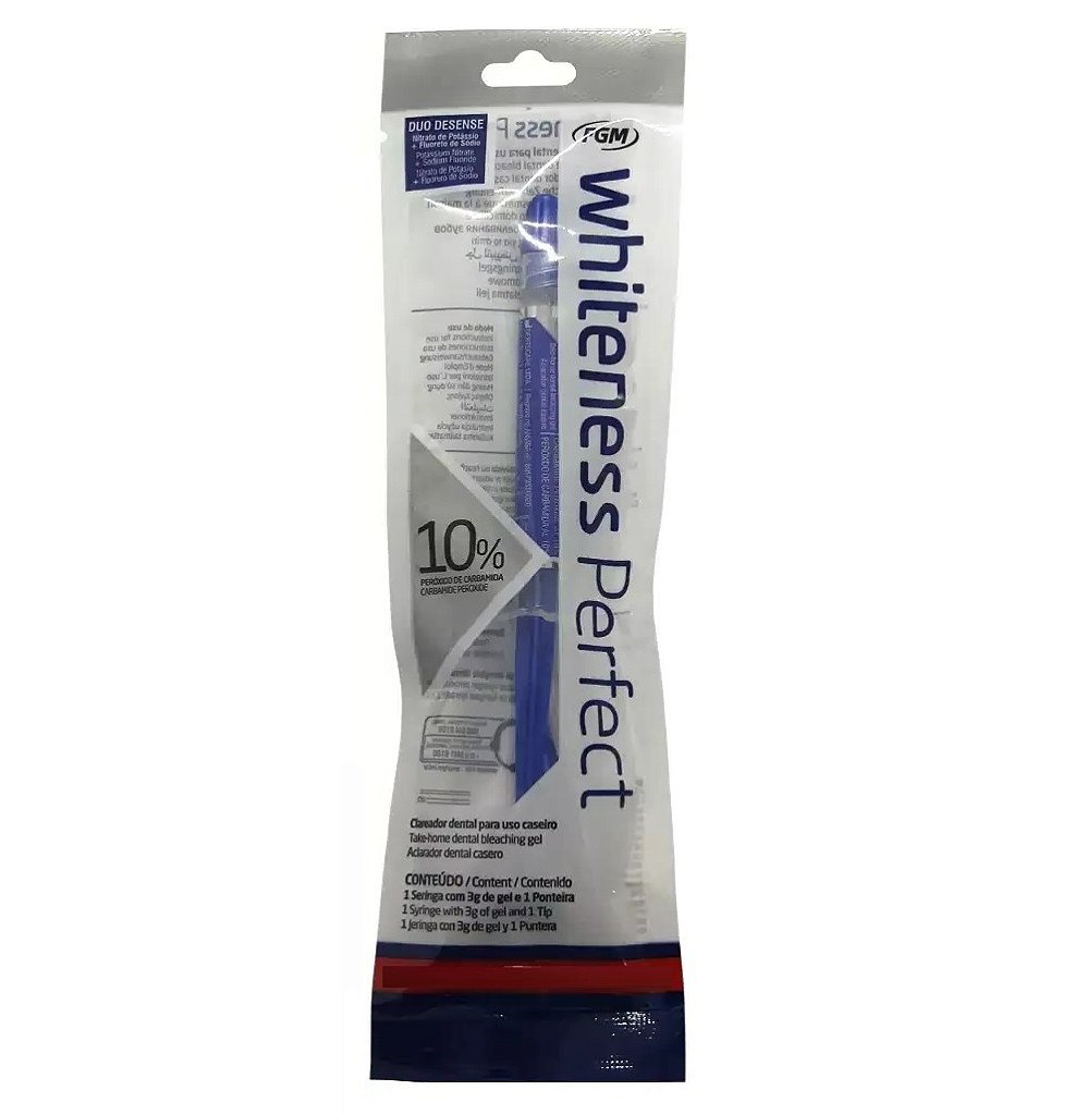 8 Clareador Whiteness Perfect 10% + 2 Pares de Moldeira
