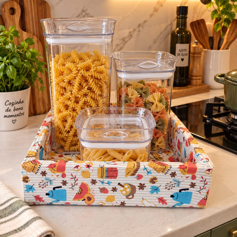 KIT MANTIMENTOS DOCE MOMENTO - COM 3 POTES HERMÉTICOS | 4 PEÇAS