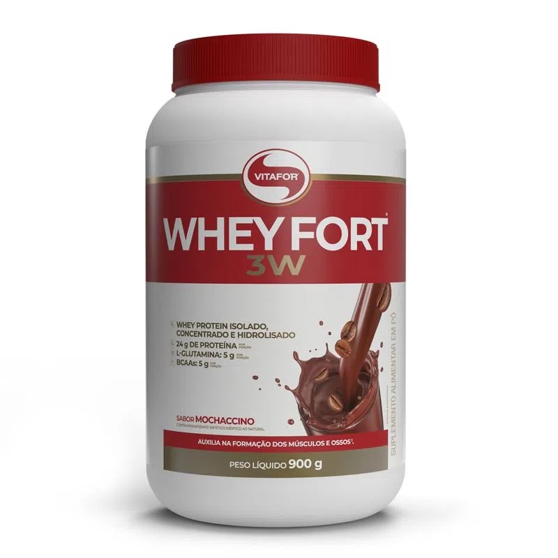 WHEY FORT 3W POTE 900G MOCHACCINO
