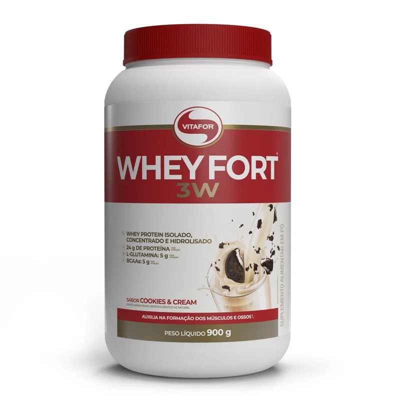 WHEY FORT 3W POTE 900G COOKIES N CREAM
