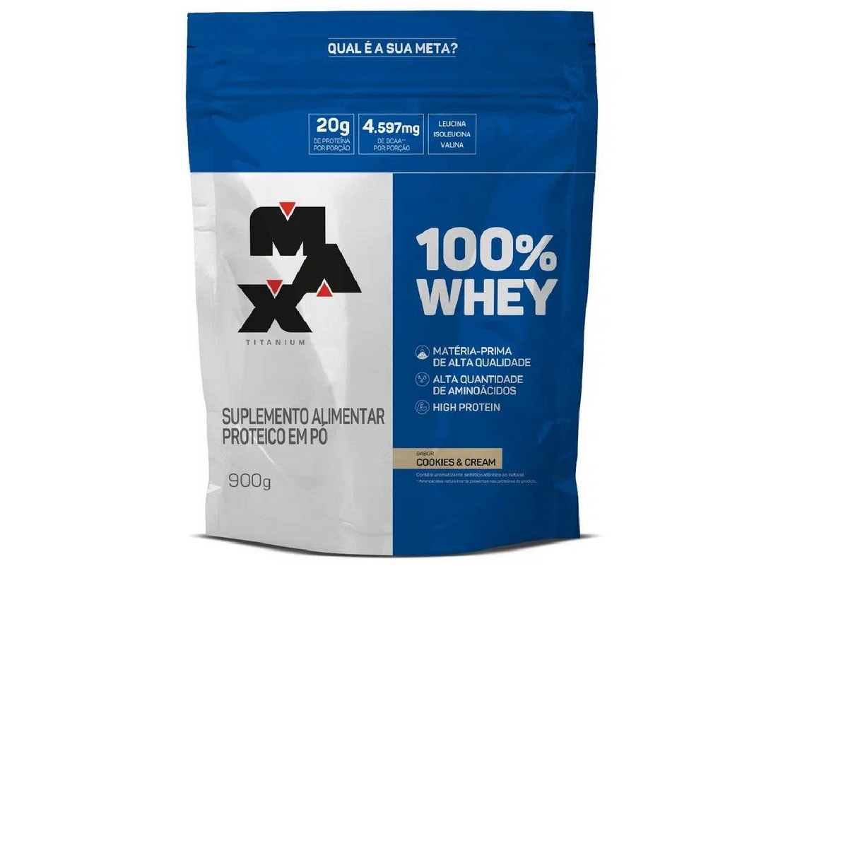 100% WHEY REFIL 900G SABOR COOKIES &amp; CREAM