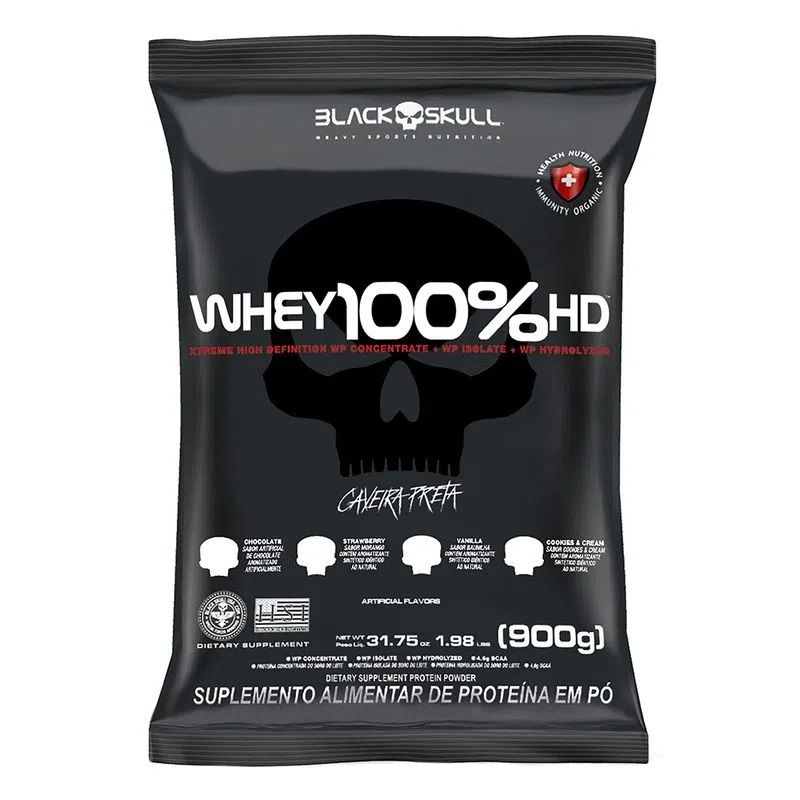 REFIL WHEY 100% HD CHOCOLATE 900G