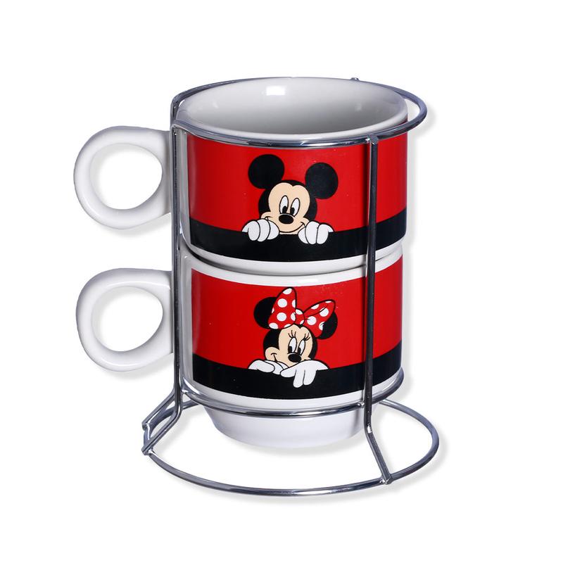 KIT XICARAS C/2PÇS MICKEY E MINNIE