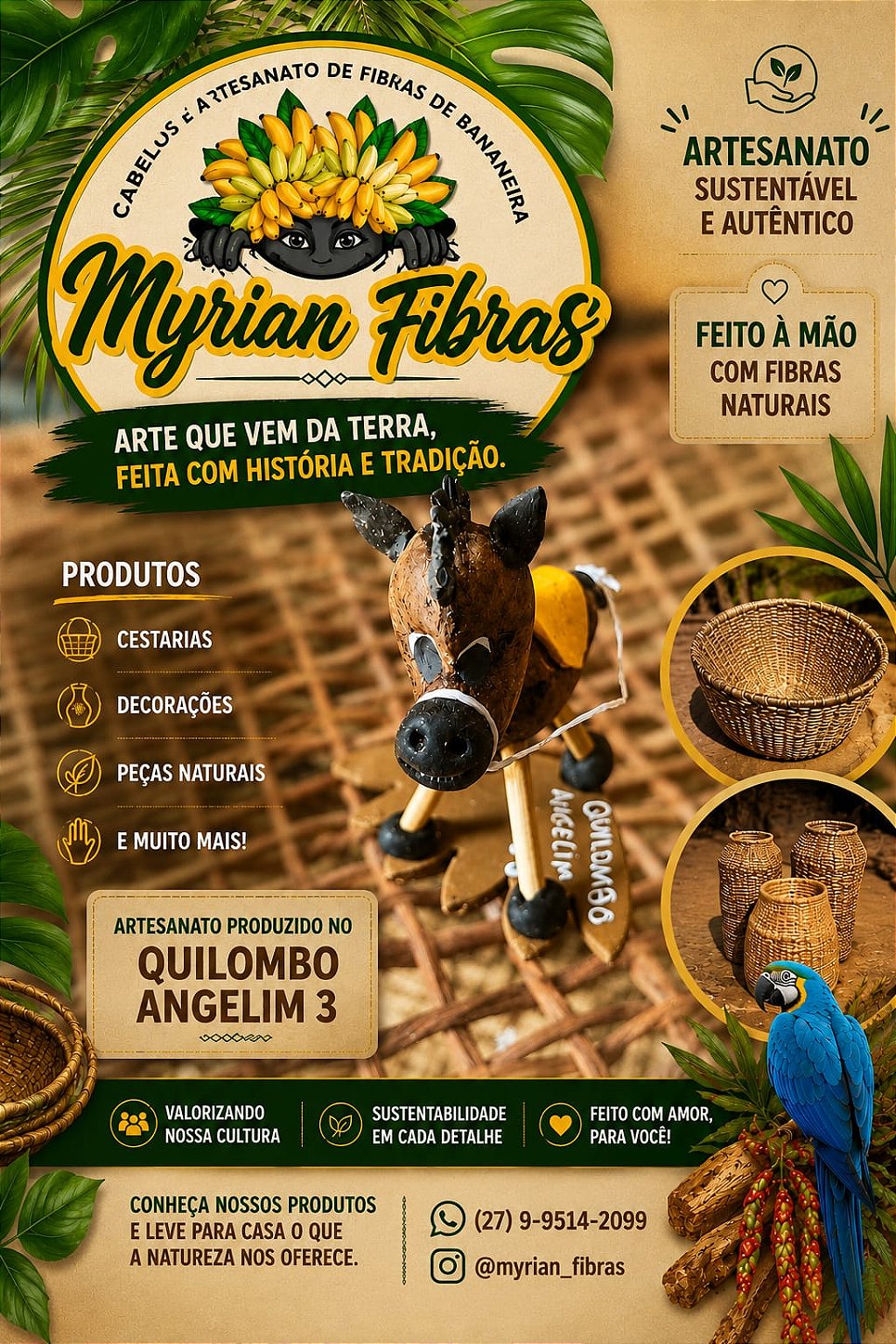 Jumentinho Artesanato em Castanha de Caju