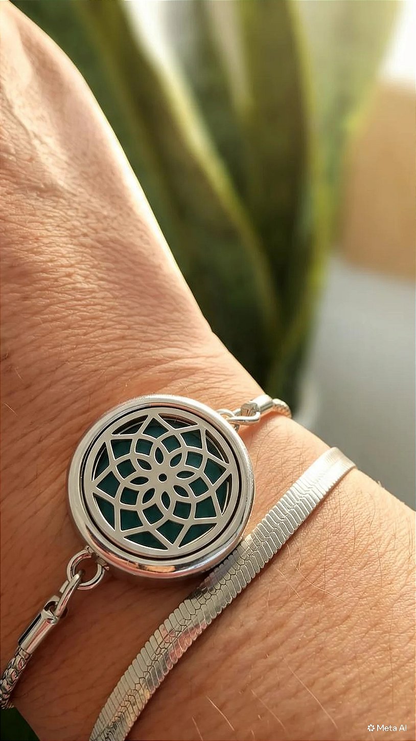 Pulseira difusora de essência