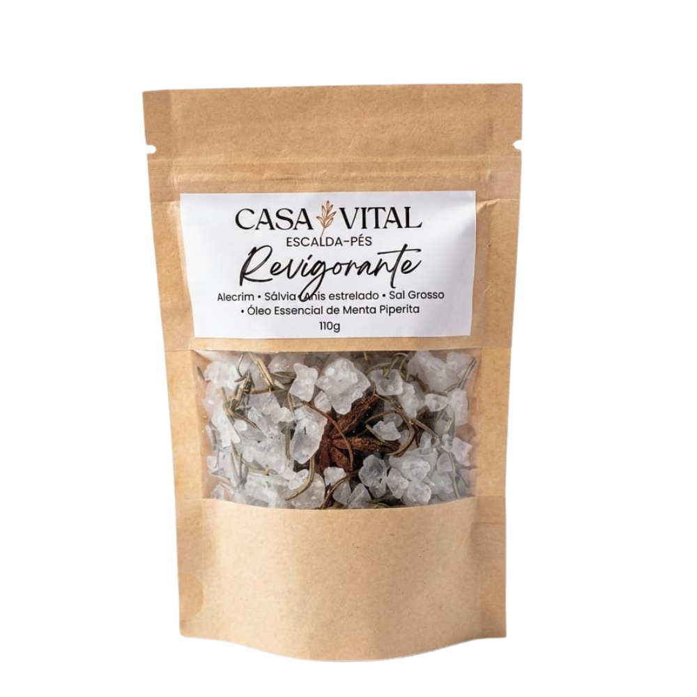 Escalda Pés Revigorante 110g | Casa Vital