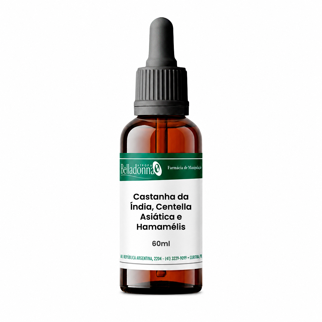 Composto Circulação: Castanha da Índia, Centella Asiática e Hamamélis
