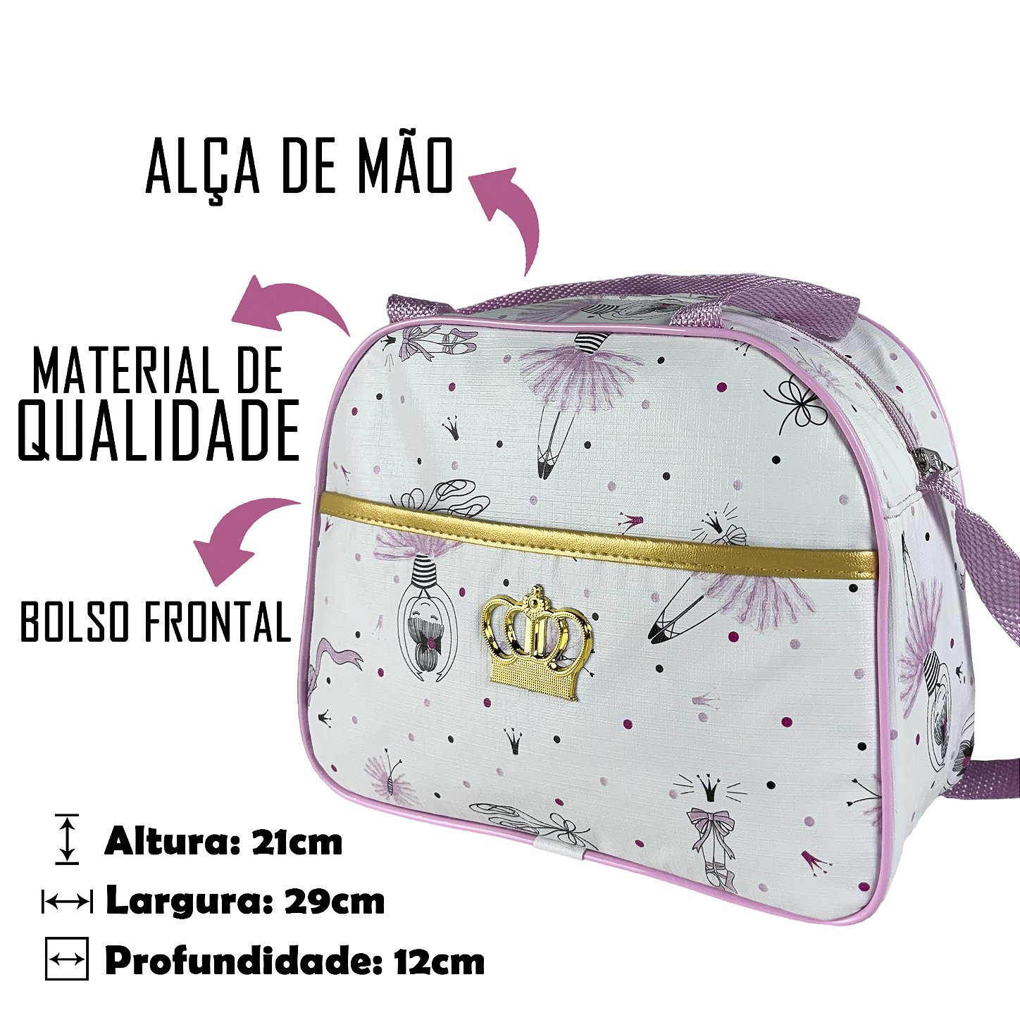 Kit Mala Bolsa Maternidade 2 Peças Vies - Bailarina