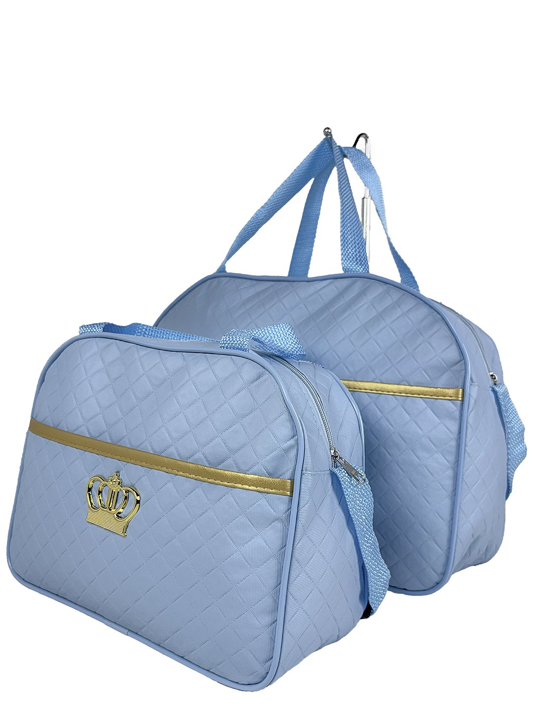Kit Mala Bolsa Maternidade 2 Peças Vies - Azul Bebe