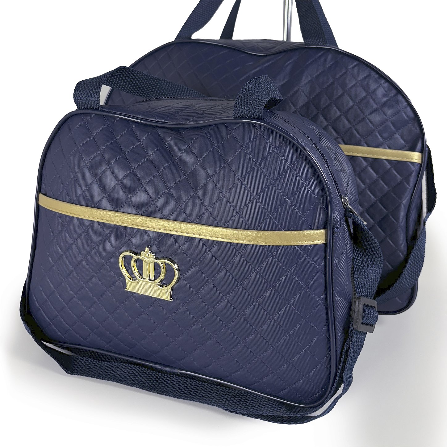 Kit Mala Bolsa Maternidade 2 Peças Vies - Azul Marinho