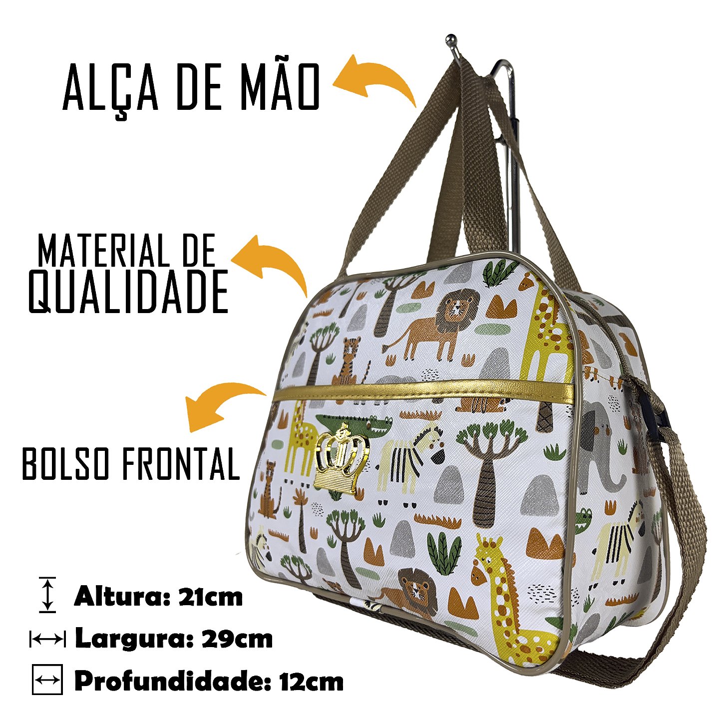 Kit Mala Bolsa Maternidade 2 Peças Vies - Safari
