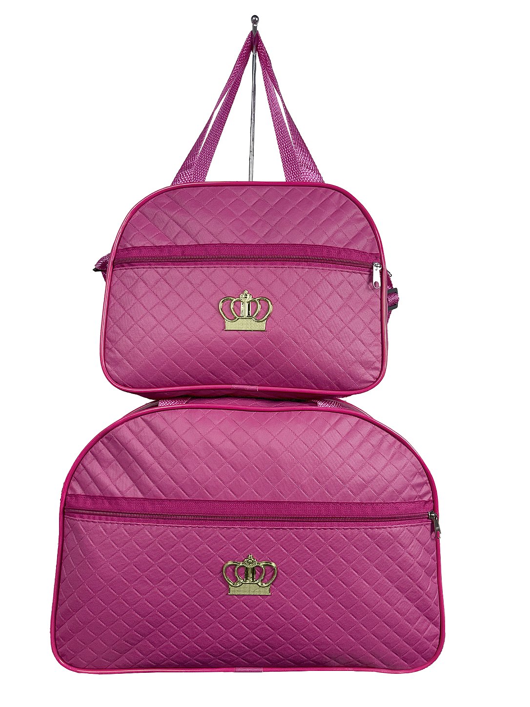 Kit Mala Bolsa Maternidade 2 Peças Zíper - Pink