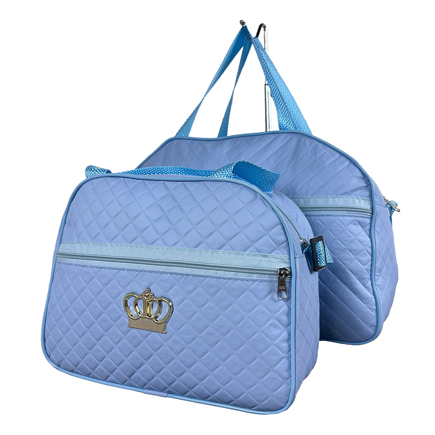 Kit Mala Bolsa Maternidade 2 Peças Zíper - Azul Bebe